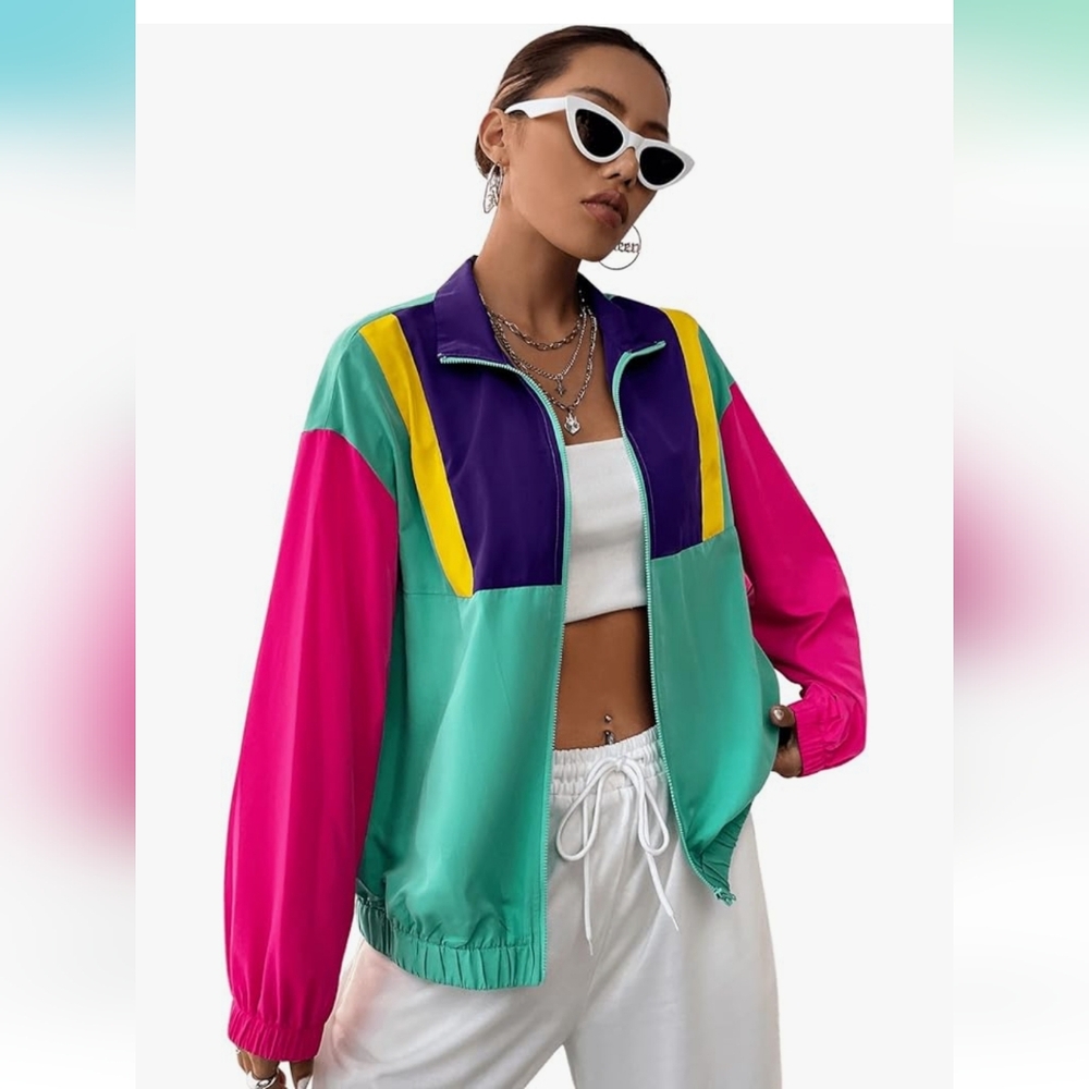 80s windbreaker size XS
